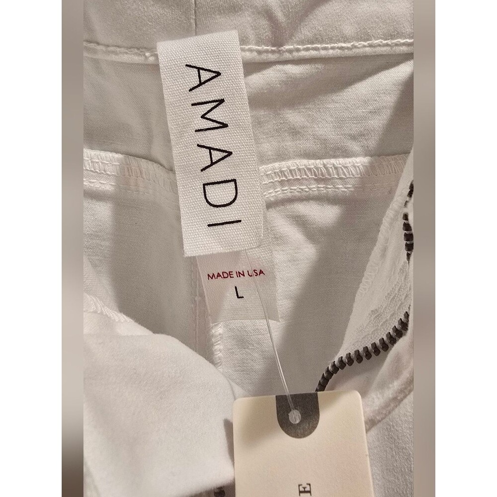 NWT Anthropologie Amadi Laurie Cargo Harem Pants In White Sz L - Picture 5 of 6